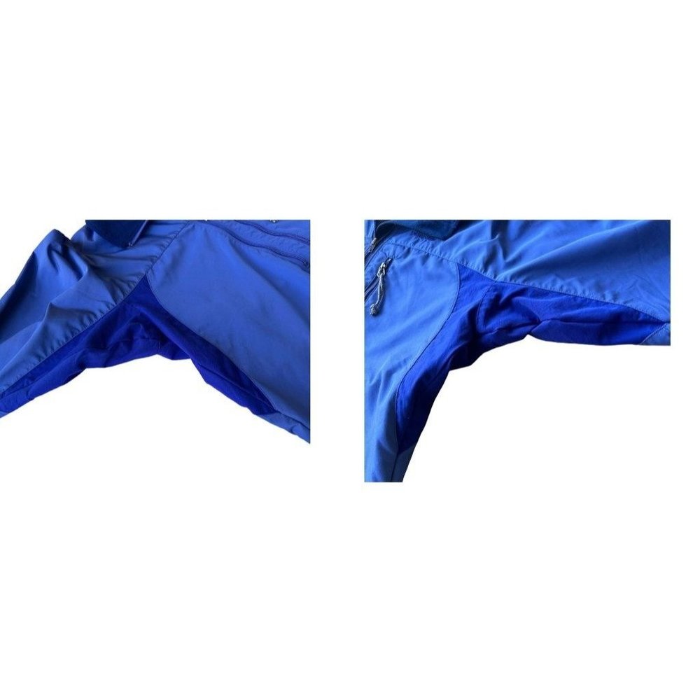 Patagonia Windbreaker Rain Jacket Unisex Small Blue Stetch Panels Zippe… - Picture 10 of 12